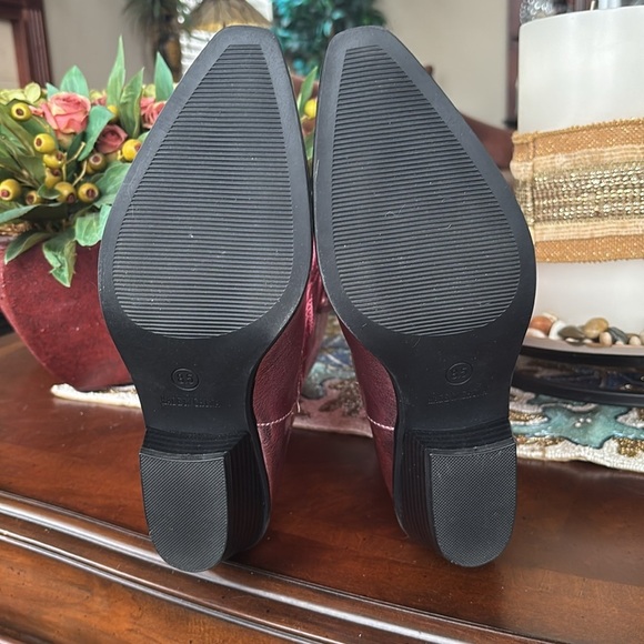 Brand New Madden Girl Metallic Pink Cowboy Boots Heeled Pointed Toe Western - Picture 10 of 16